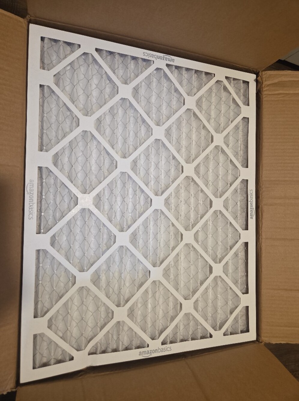Amazon Basics 20x25x1 Air Filter 6-Pack, MERV 11 AC Furnace Filters, Dust, Pet,